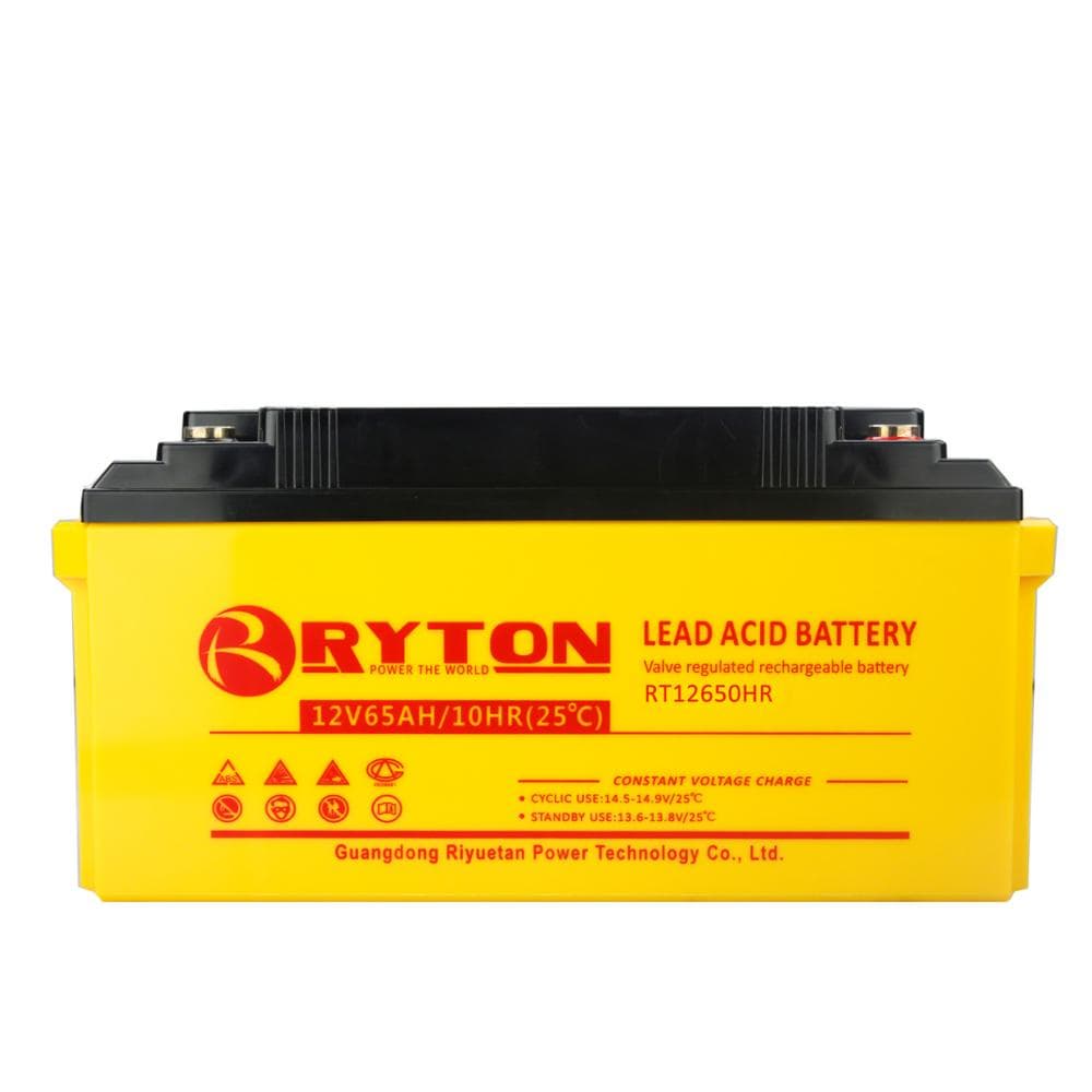 12V65Ah timeproof ISO27001 security devices highrate battery